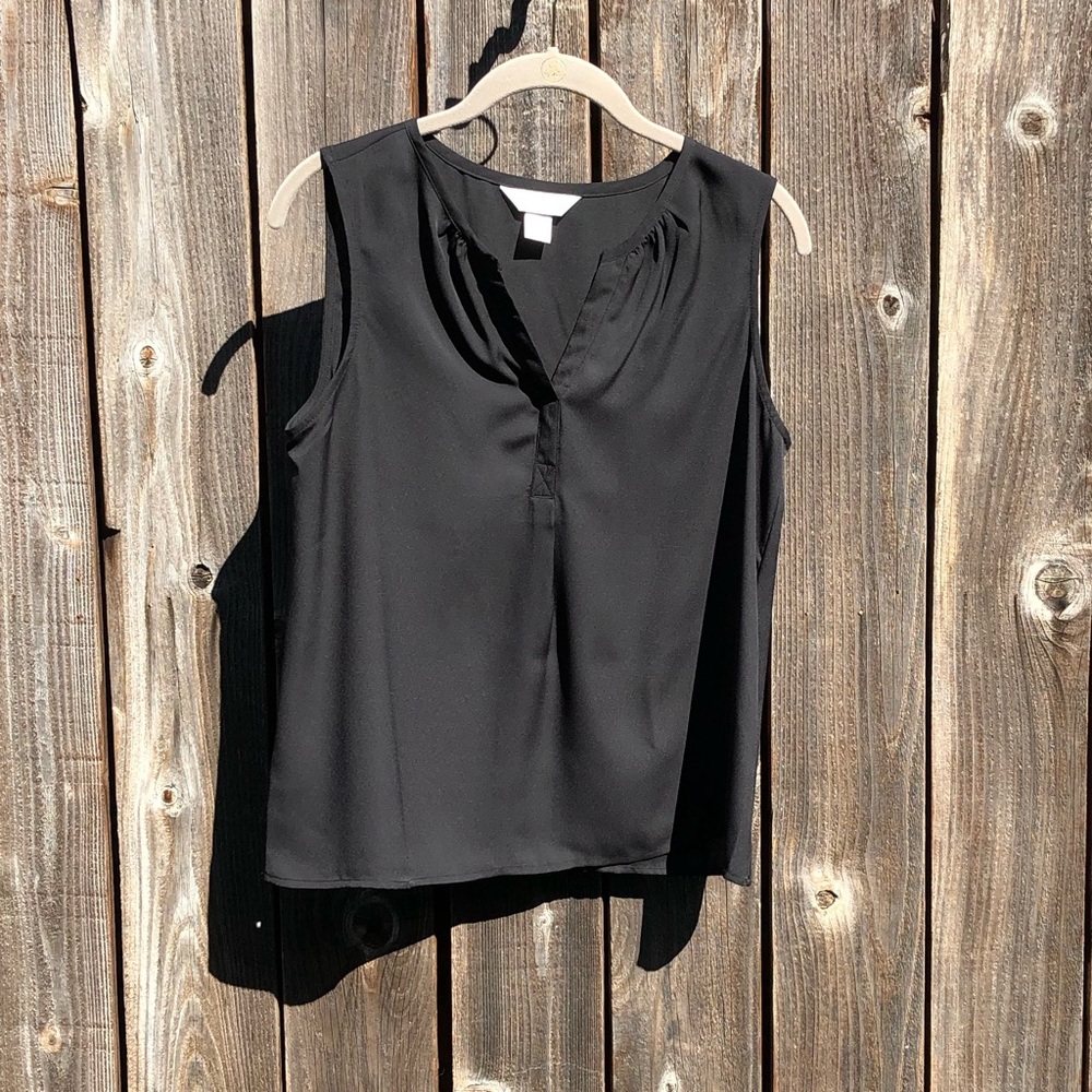 Christopher & Banks black sleeveless top small